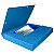 10 kaften met elastiek Cartobox 7/10e rug 4 cm kleur blauw - 1