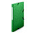 10 mappen met 3 kleppen en elastiek van Raja, 24 x 32 cm, 2,5 cm rug, 5/10 glanzend karton, met label, groen - 1