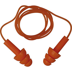 10 paires de bouchons d'oreilles avec cordon ConicFit10 DeltaPlus