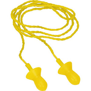 10 paires de bouchons d'oreilles réutilisables avec cordon ConicSof10 Delta Plus