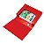 10 polypropyleen 10 cm rug archiefdozen rode kleur - 2