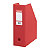 10 porte revues dos 10 cm en PVC Esselte coloris classique rouge - 2