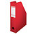 10 porte revues dos 7 cm en PVC Esselte coloris classique rouge - 1