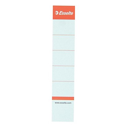 10 étiquettes carton à inserer pour classeur à levier dos 7,5 cm