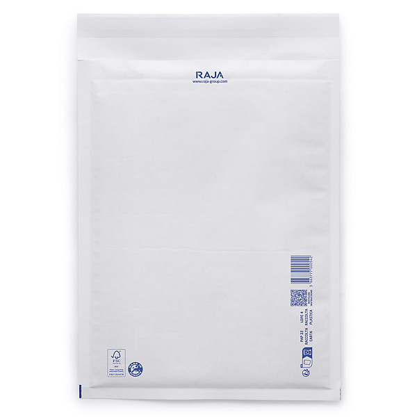 100 buste imbottite in pluriball bianche RAJA 24x34 cm - 1