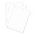 100 effen bristol steekkaarten 10,5 x 14,8 cm  Exacompta kleur wit, per doos - 1