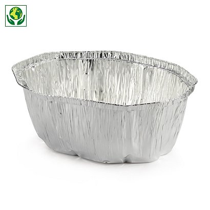 100 Envases aluminio para pollos 25x19,5 cm - 1