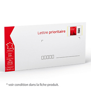 100 enveloppes prêt à poster 20 g Lettre prioritaire format 110 X 220 mm 100 enveloppes prêt à poster 20 g Lettre prioritaire format 110 X 220 mm