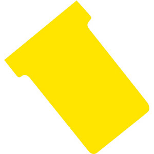 100 fiches T indice 2 coloris jaune