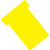 100 fiches T indice 2 coloris jaune - 1