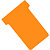 100 fiches T indice 2 coloris orange - 1