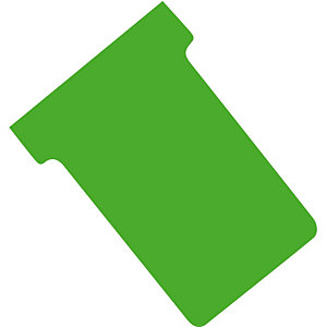 100 fiches T indice 2 coloris vert