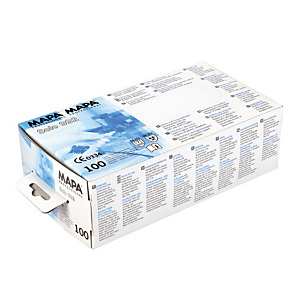 100 gants à usage court Latex poudrés Solo 992 Mapa, taille 7 100 gants à usage court Latex poudrés Solo 992 Mapa, taille 7