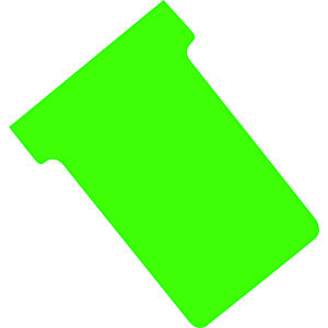 100 T-kaarten index 2 kleur groen