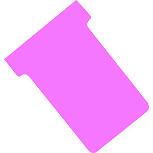 100 T-kaarten index 2 kleur roze