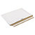 100 pochettes blanches en carton rigide à fermeture adhésive RAJA, 330 x 230 mm - 1