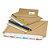 100 pochettes brunes en carton rigide à fermeture adhésive RAJA, 530 x 430 mm - 1