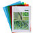 100 pochettes coin transparentes PVC 13/100e coloris assortis - 1