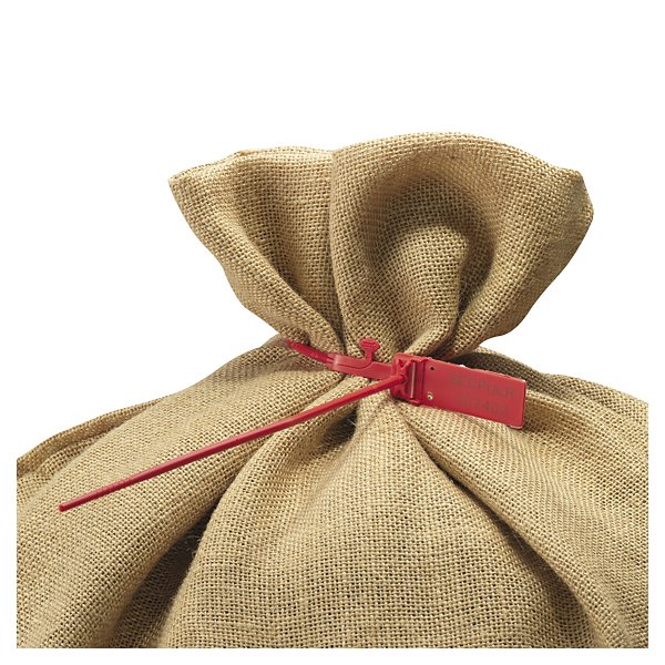 100 precinto plástico de seguridad con tira lisa de gran longitud color rojo - 4