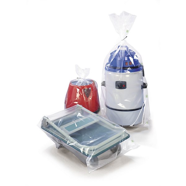 100 sacchetti trasparentI in plastica riciclata 150 micron  RAJA 30x60 cm - 3