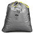 100 sacchi spazzatura grigi con laccio scorrevole 34 micron 82x90cm capacità 100l - 1