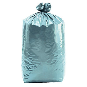 100 sacs poubelle 130 L bleu-vert