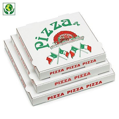 100 scatole in cartone per pizza 290x290x35mm - 1