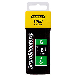 1000 agrafes type G 10 mm Stanley TRA706T