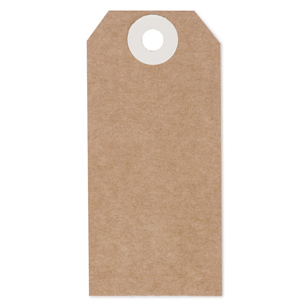 1000 etichette americane in kraft avana senza filo 100x51mm