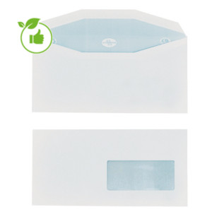 1000 extra witte enveloppen C5/6 La Couronne voor automatische vulling 114 x 229 mm met venster 45 x 100 mm velijn 80 g 1000 extra witte enveloppen C5/6 La Couronne voor automatische vulling 114 x 229 mm met venster 45 x 100 mm velijn 80 g