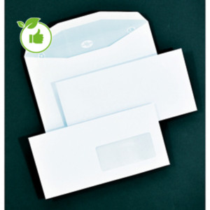 1000 extra witte enveloppen C5 La Couronne voor automatische vulling 162 x 229 mm met venster 45 x 100 mm velijn 80 g 1000 extra witte enveloppen C5 La Couronne voor automatische vulling 162 x 229 mm met venster 45 x 100 mm velijn 80 g