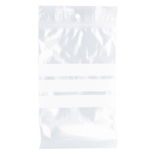 1000 sachets à fermeture zip avec bande d'écriture, épaisseur 50 microns, 10 x 15 cm 1000 sachets à fermeture zip avec bande d'écriture, épaisseur 50 microns, 10 x 15 cm