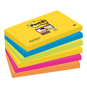 12 blocs notes repositionnables Post-it® Super Sticky Carnival 76 x 127 mm 12 blocs notes repositionnables Post-it® Super Sticky Carnival 76 x 127 mm