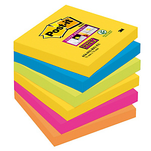 12 blocs notes repositionnables Post-it® Super Sticky Rio De Janeiro 76 x 76 mm 12 blocs notes repositionnables Post-it® Super Sticky Rio De Janeiro 76 x 76 mm