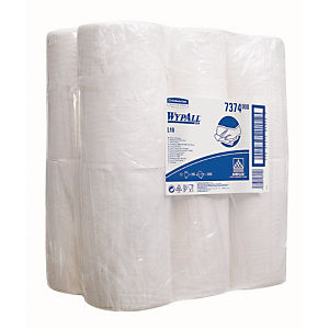 12 bobines d'essuyage à dévidage central Wypall L10 blanches, 200 formats 12 bobines d'essuyage à dévidage central Wypall L10 blanches, 200 formats
