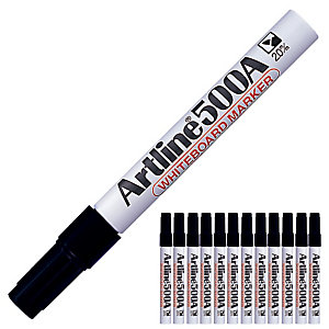 12 marqueurs Artline 500A 2 mm coloris noir