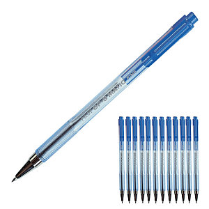 12 stylos bille Pilot BP-S Matic  coloris bleu