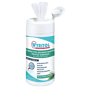 120 lingettes nettoyantes désinfectantes Wyritol 120 lingettes nettoyantes désinfectantes Wyritol