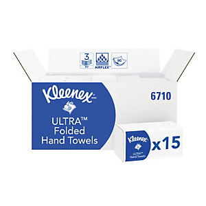1440 verstrengelde handdoekjes Kleenex Airflex Ultra 1440 verstrengelde handdoekjes Kleenex Airflex Ultra