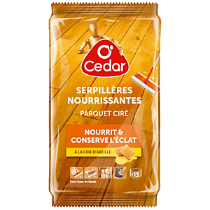 15 serpillières nourrissantes O'Cedar parquet ciré 15 serpillières nourrissantes O'Cedar parquet ciré
