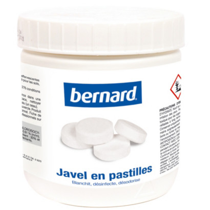 150 pastilles javel Bernard 500g - Référence 144870 150 pastilles javel Bernard 500 g