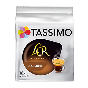 16 doseringen T-Discs Tassimo L'Or Espresso Classique 16 doseringen T-Discs Tassimo L'Or Espresso Classique