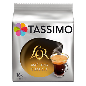 16 dosettes T-Discs Tassimo L'Or café long classique