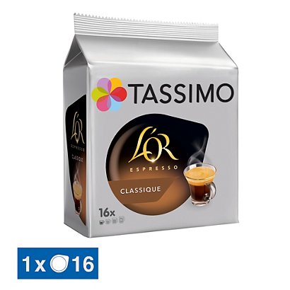 16 dosettes T-Discs Tassimo L'Or Espresso Classique - 1