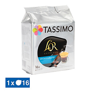 16 dosettes T-Discs Tassimo L'Or Espresso Decaffeinato