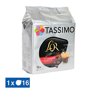 16 dosettes T-Discs Tassimo L'Or Espresso Splendente