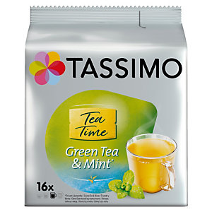 16 dosettes T-Discs Tassimo Twinnings thé vert à la menthe