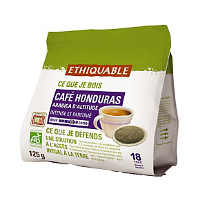 18 dosettes de café moulu Ethiquable