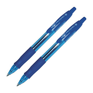 2 balpennen Bic Gel-Velocity kleur blauw