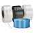 2 bobines feuillard polypropylène bleu largeur 12mm, diamètre 200 mm. - 2